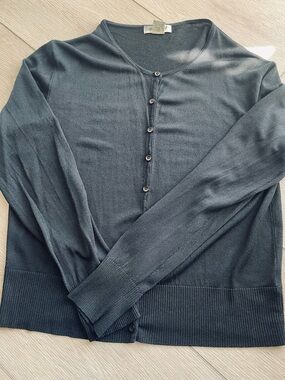 Women’s Eddie Bauer Button-Up Lightweight Cardigan Black XL
